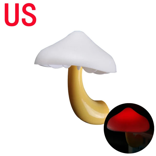 LED Night Lights Mushroom Shape Wall Lamps