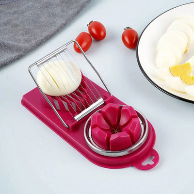 Multifunctional  Base egg cutter stainless steel