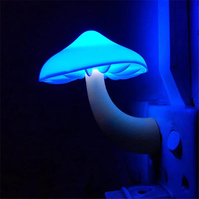LED Night Lights Mushroom Shape Wall Lamps