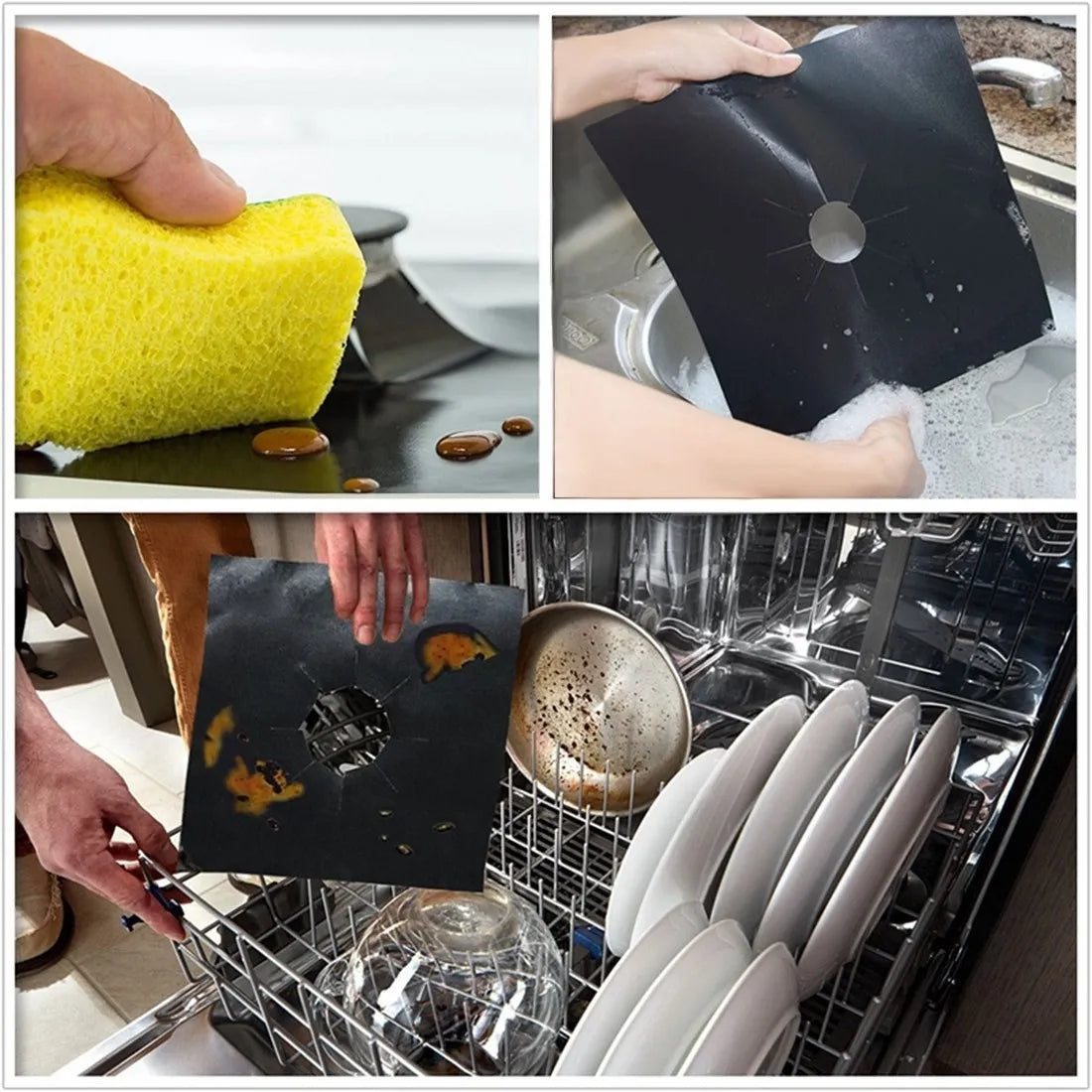 Gas Stove Protectors Kitchen Reusable Burner