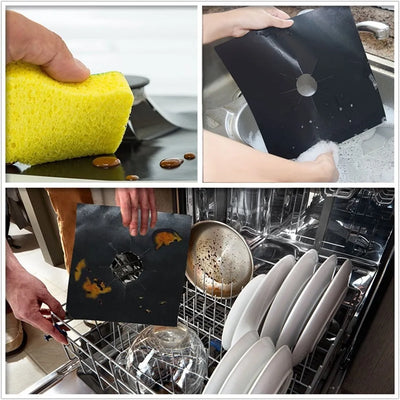 Gas Stove Protectors Kitchen Reusable Burner