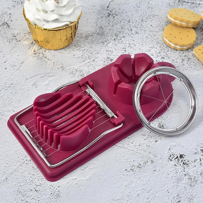 Multifunctional  Base egg cutter stainless steel
