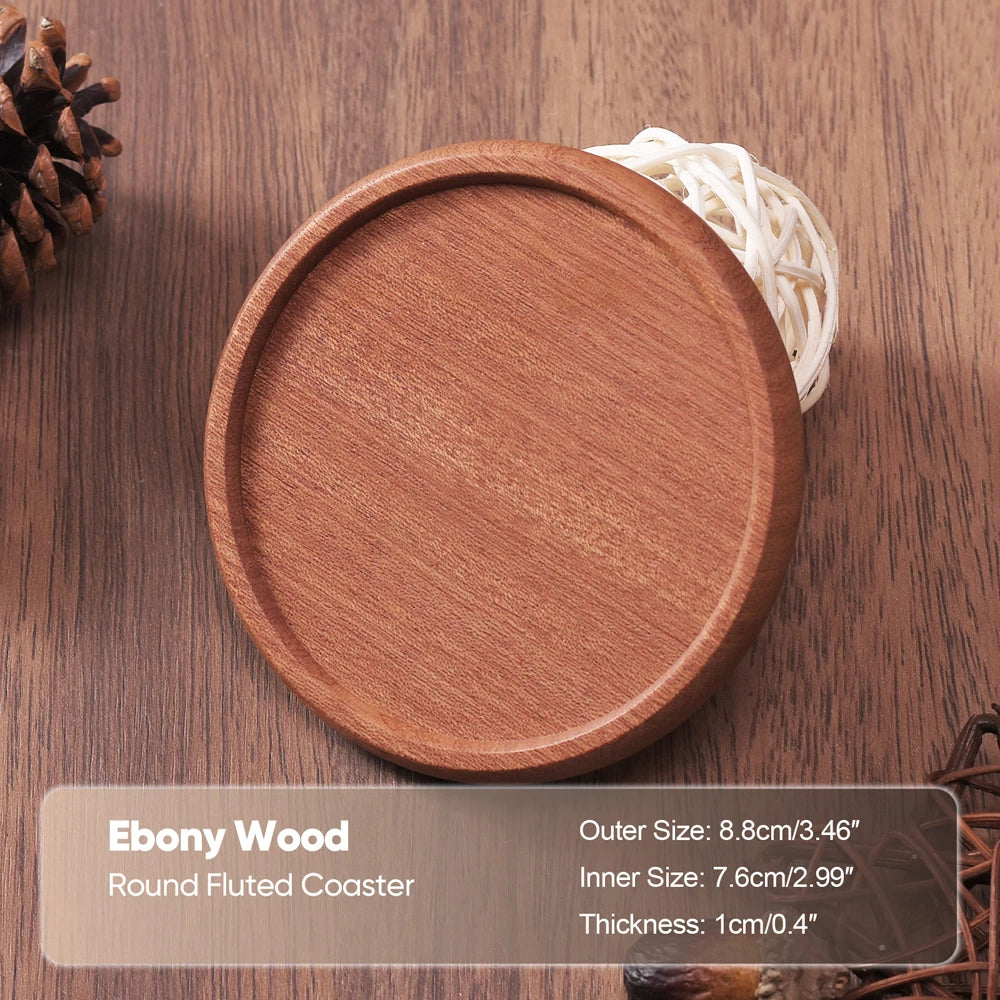 Solid Walnut Wood Coaster Round Square beech