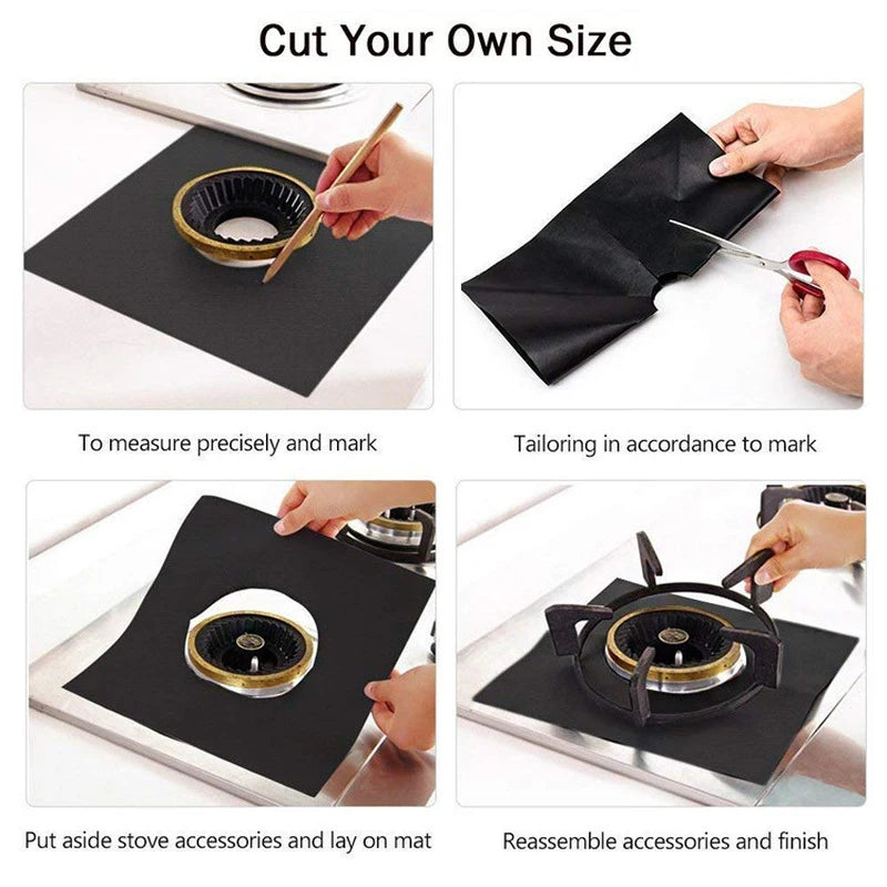 Gas Stove Protectors Kitchen Reusable Burner