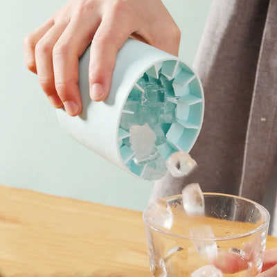Silicone Ice Cube Mold Round Ice Bucket  DIY