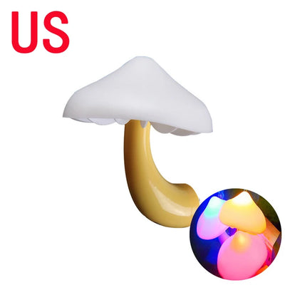 LED Night Lights Mushroom Shape Wall Lamps