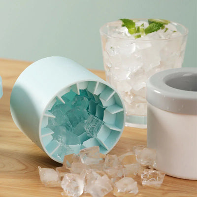 Silicone Ice Cube Mold Round Ice Bucket  DIY