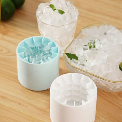 Silicone Ice Cube Mold Round Ice Bucket  DIY