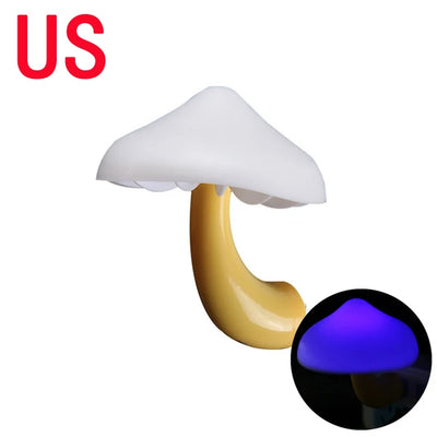 LED Night Lights Mushroom Shape Wall Lamps