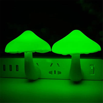 LED Night Lights Mushroom Shape Wall Lamps