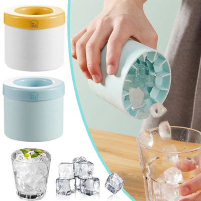 Silicone Ice Cube Mold Round Ice Bucket  DIY